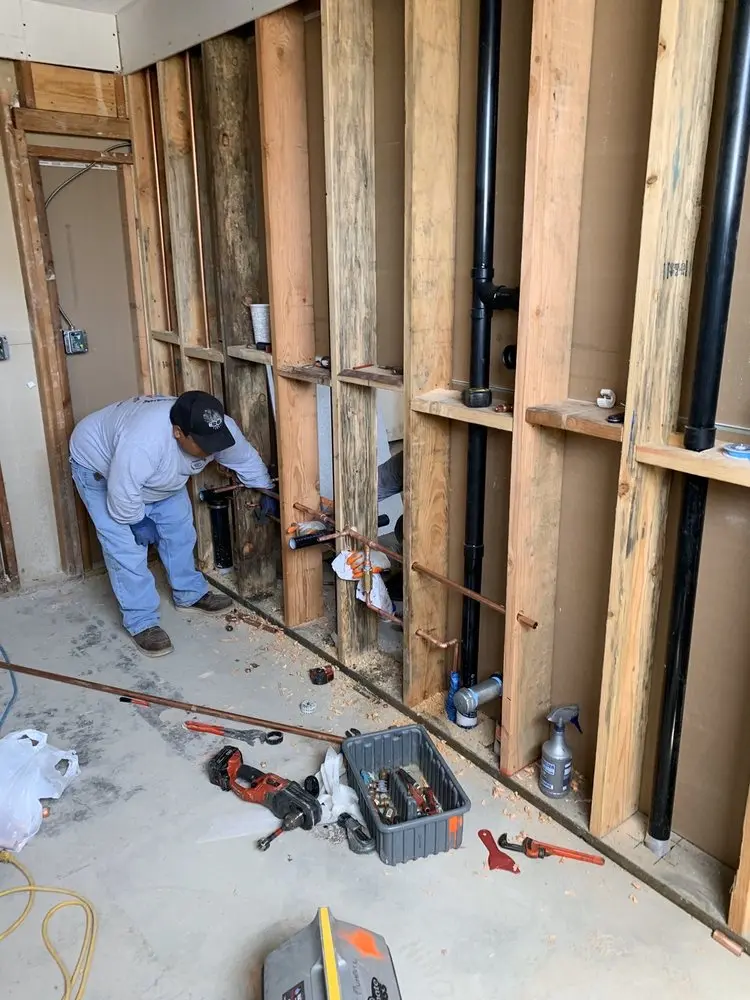 Commercial rough-in plumbing for Gas Line Repair in River Glen